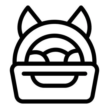 Devil food basket holding sweet treats for halloween celebration Stock Illustration
