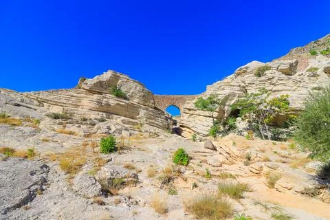 Devil Gate Bridge Konya Sille Old Village Stock Photos