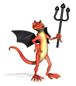 Devil-Gecko Stock Illustration