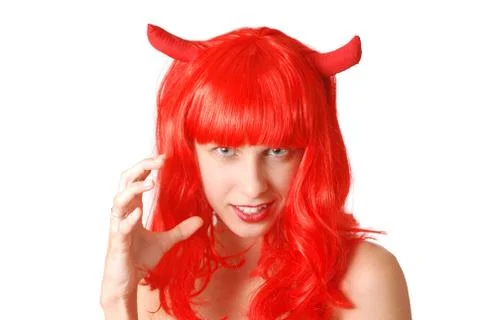 Devil girl Stock Photos
