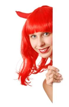 Devil girl Stock Photos