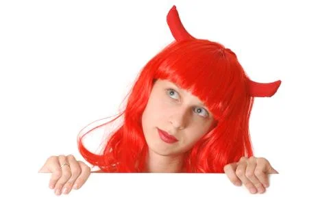 Devil girl Stock Photos