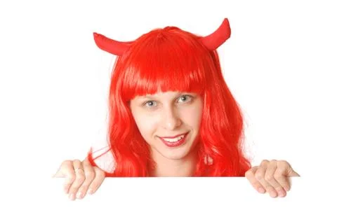 Devil girl Stock Photos