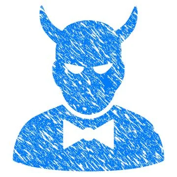 Devil Grunge Icon Stockillustratie