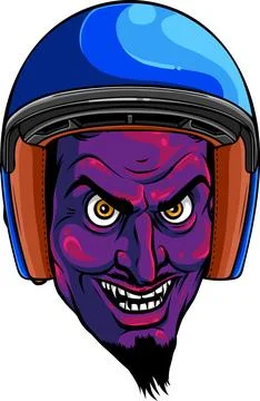 Devil head mascot vector on white background Stockillustratie