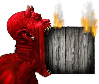 Devil Head Sign Stock Illustration