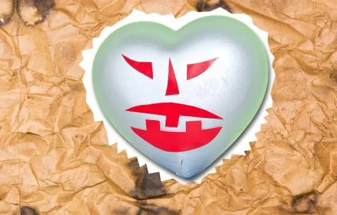 Devil heart. Stock Illustration