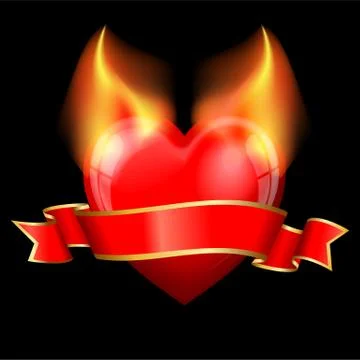 Devil heart Stock Illustration