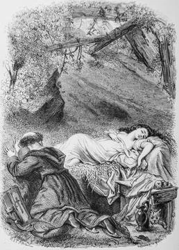 The Devil in Hell, Tales of the Garnier Fontaine Garnier Freres 1870 Illustrazione stock