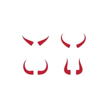 Devil Horn design 스톡 일러스트