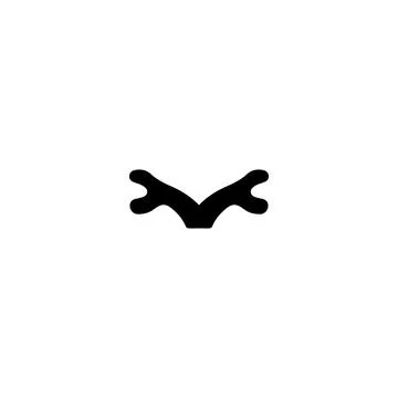 Devil horn icon. Simple style Merry Christmas poster background symbol. bra.. Stockillustratie