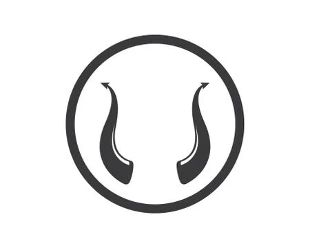 Devil horn logo icon vector illustration design Stock Illustration