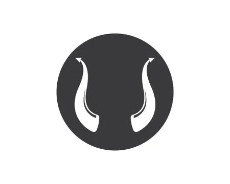 Devil horn logo icon vector illustration design Stock Illustration