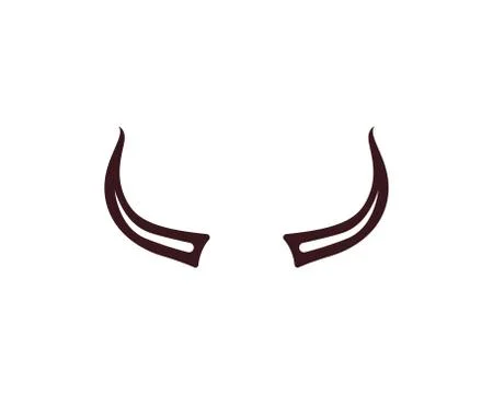 Devil horn Vector icon design illustration Template 스톡 일러스트