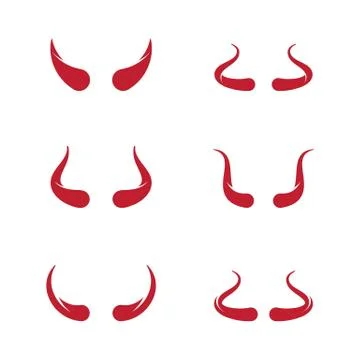 Devil horn Vector icon design Illustrazione stock