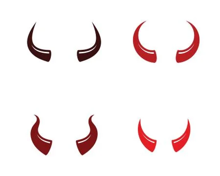 Devil horn Vector icon design Stock Illustration