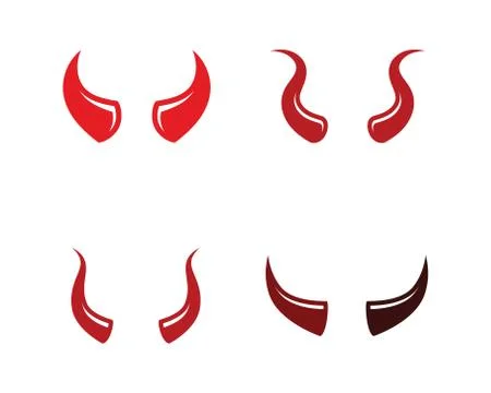 Devil horn Vector icon design 스톡 일러스트