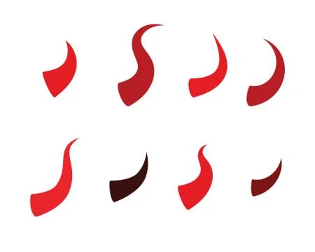 Devil horn Vector icon design Stockillustratie