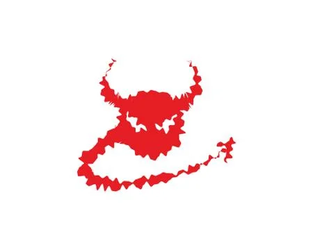 Devil horn Vector icon design Illustrazione stock
