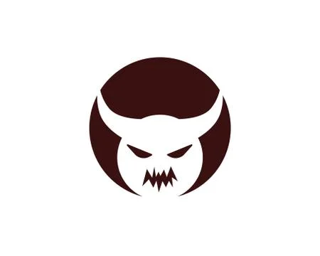 Devil horn Vector icon design Illustrazione stock