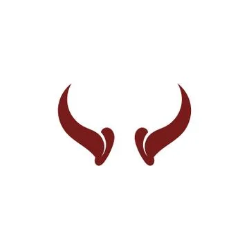 Devil horn Vector icon Illustrazione stock