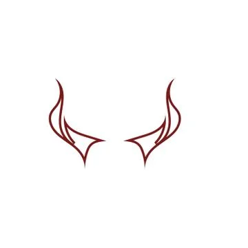 Devil horn Vector icon Stock Illustration