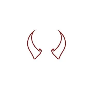 Devil horn Vector icon Stock Illustration