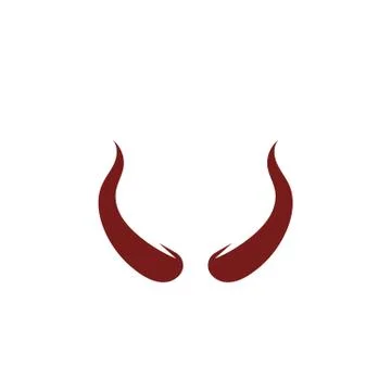 Devil horn Vector icon Illustrazione stock