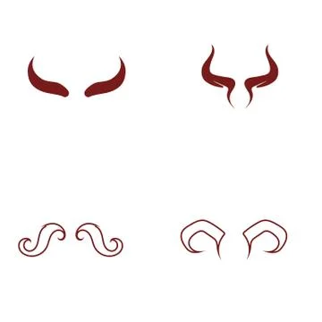 Devil horn Vector icon Stock Illustration