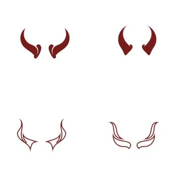Devil horn Vector icon Stock Illustration