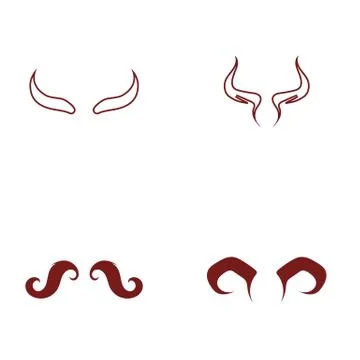 Devil horn Vector icon Stock Illustration