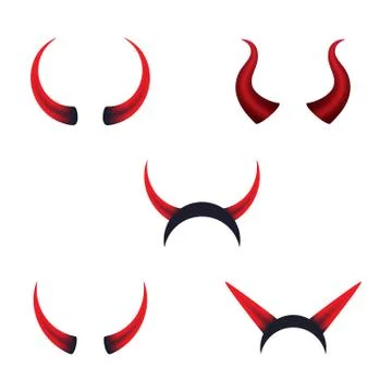 Devil horn Vector icon Stock Illustration