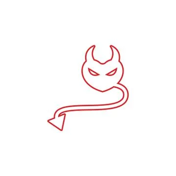 Devil horn Vector icon Stock Illustration