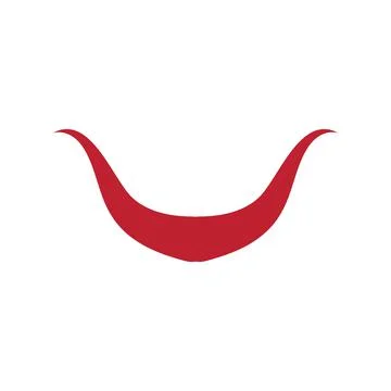 Devil horn Vector icon Illustrazione stock