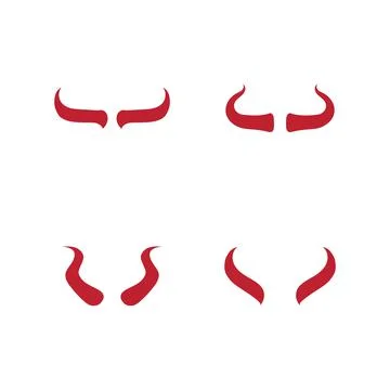 Devil horn Vector icon Illustrazione stock