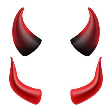Devil Horns Vector. Demon Or Satan Horns Symbol, Sign, Icon. Isolated Stock Illustration