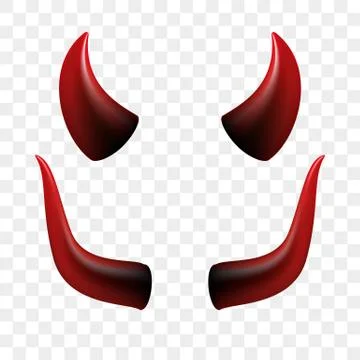 Devil horns video chat face vector icon Illustrazione stock