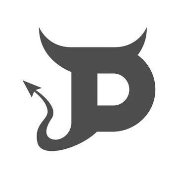 Devil icon logo design 스톡 일러스트