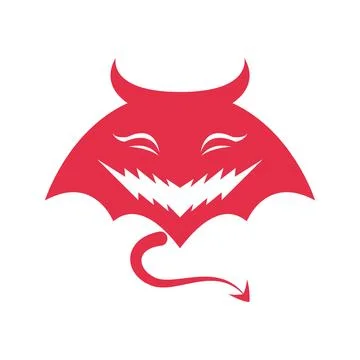Devil icon logo design Stock Illustration