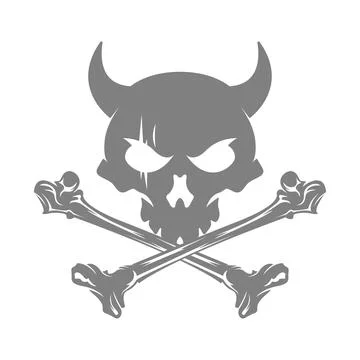 Devil icon logo design Illustrazione stock