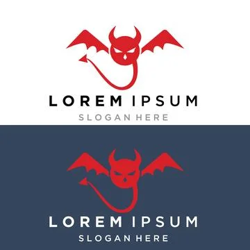 Devil icon Vector design illustration logo Template Stock Illustration