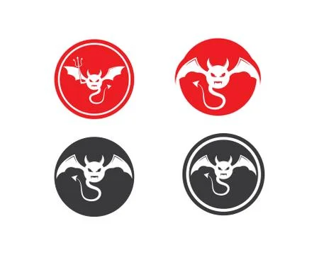 Devil logo vector Stock Illustration