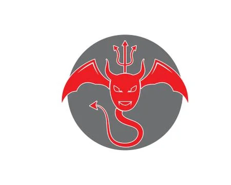 Devil logo vector Stock Illustration