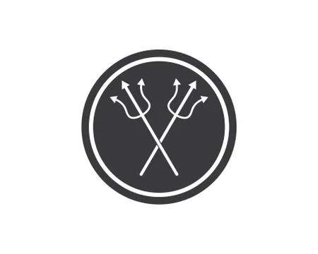 Devil logo vector Illustrazione stock