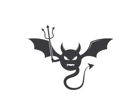 Devil logo vector Stock Illustration