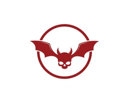 Devil logo vector template illustration Stock Illustration