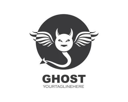 Devil logo vector template illustration Stockillustratie