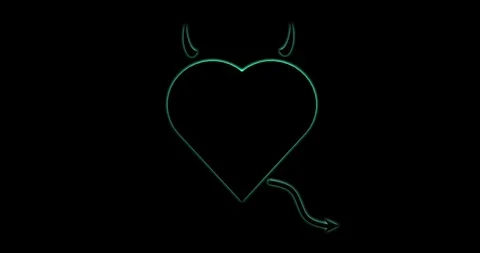 Devil love . Valentine Day concept, Stock Footage 281564533