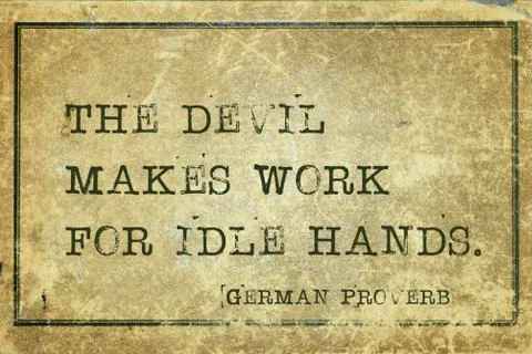 Devil makes GP Stock Illustration