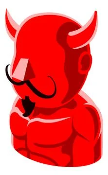 Devil Man Avatar People Icon Stock Illustration